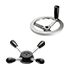 Handwheel, crank handle