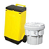 Leakage treatment vehicle, cylinder