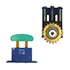 Tensioner, tensioner idler