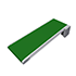 Directional belt conveyor slide