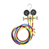 Refrigerant high and low pressure gauge