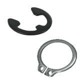 Retaining ring, elastic washer
