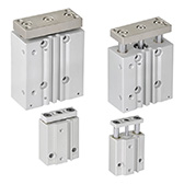 Guide rod pneumatic cylinder