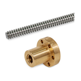 Trapezoidal screws and nuts