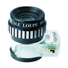 Light scale magnifier with LED light scale