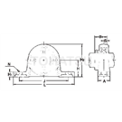 UP Series Plummer Block Type Bearing Assemblies Silver Bright