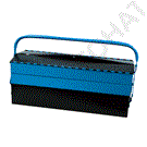 190L three-section tool box with center tray