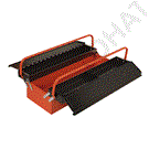 Multi-section metal tool box