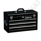 Three-layer drawer tool box