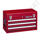 Three-layer drawer tool box, three colors