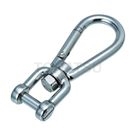 Stainless steel snap hook with shackle