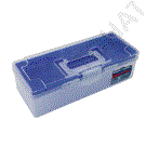 Plastic tool box with tray