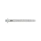 Smooth stainless steel pen clip ruler PS-3001