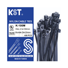 KST Black Cable Ties (100pcs)