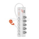One-open 11-plug rotating socket anti-sway extension cord