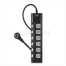 High flame retardant and lightning proof six-open six-plug extension cord (magnet fixed)
