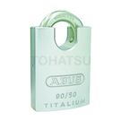 Lightweight cylindrical padlock with guard hook