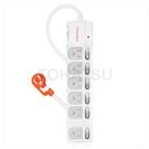 Seven-open six-plug lightning protection and anti-sway extension cord