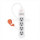 One-port four-plug lightning-proof and anti-sway extension cord
