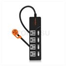 5-port 4-plug lightning protection, high temperature, power failure and anti-sway extension cord