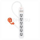 One-open six-plug lightning protection and anti-sway extension cord