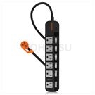 7-port 6-plug lightning protection high temperature power-off extension cord (increased distance)