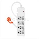 Four-port four-plug lightning protection and anti-sway extension cable