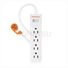Vertical 1-port 4-plug lightning-proof and anti-sway extension cord