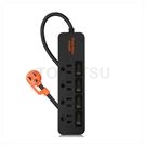 4-outlet 4-plug black light switch lightning protection extension cord