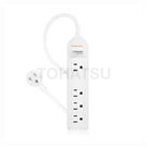 Lightning protection one-port four-plug extension cord