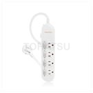 Lightning protection four-port four-plug extension cord