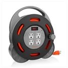 3P 1 port 4 plugs industrial reel extension cable power cable