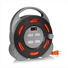 2P 1 port 4 plugs industrial reel extension cable power cable