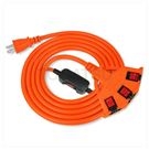 2P safety lock one extension three plug extension cord power cord
