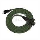 2P 1 extension 3 with light extension cable power cable (military green)