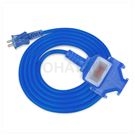 2P 1 extension 3 plug industrial power extension cord (blue)