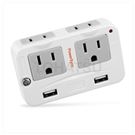 2-port + 3-port 4-pin + 2-port USB lightning protection wall plug
