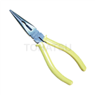 Rubber handle long nose pliers