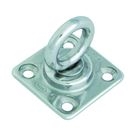 Stainless steel square rotating eye plate