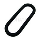 Stainless steel snap hook black plated