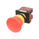 NPB22-T Non-illuminated Emergency Stop Pushbutton Series (Large Head Interlocking 1b Red)
