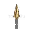 NMS-19EG-H NMS-21EG-H Hexagonal shaft power tool step drill 2 blades titanium coating