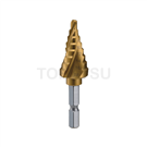 3S-NMS Series Hexagonal Step Drills 3-Flute Titanium Coated