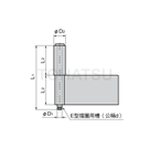 B-1543-A B-543-A 2-tube processing hinge
