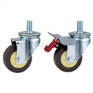 CQND Series Medium Load TPR Galvanized Bolt-On Casters (4-6 Inch)