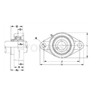 MUCAF series flanged bearing assembly