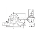 UCP series vertical bearing assembly