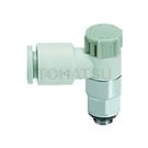 AS Series Speed Control Valve with Quick Connector Push-Down Lock Type
