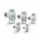 AS Series Speed Control Valve with Quick Connector Push-Down Lock Type