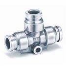 KQG2T Series Stainless Steel Double Tube T-Type Connector